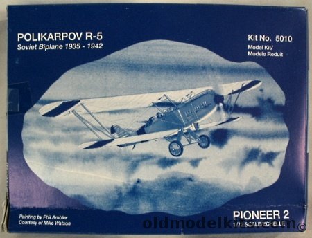 Pioneer 2 1/72 Polikarpov R-5 - Soviet or Spanish Civil War Biplane 1935-1942, 5010 plastic model kit